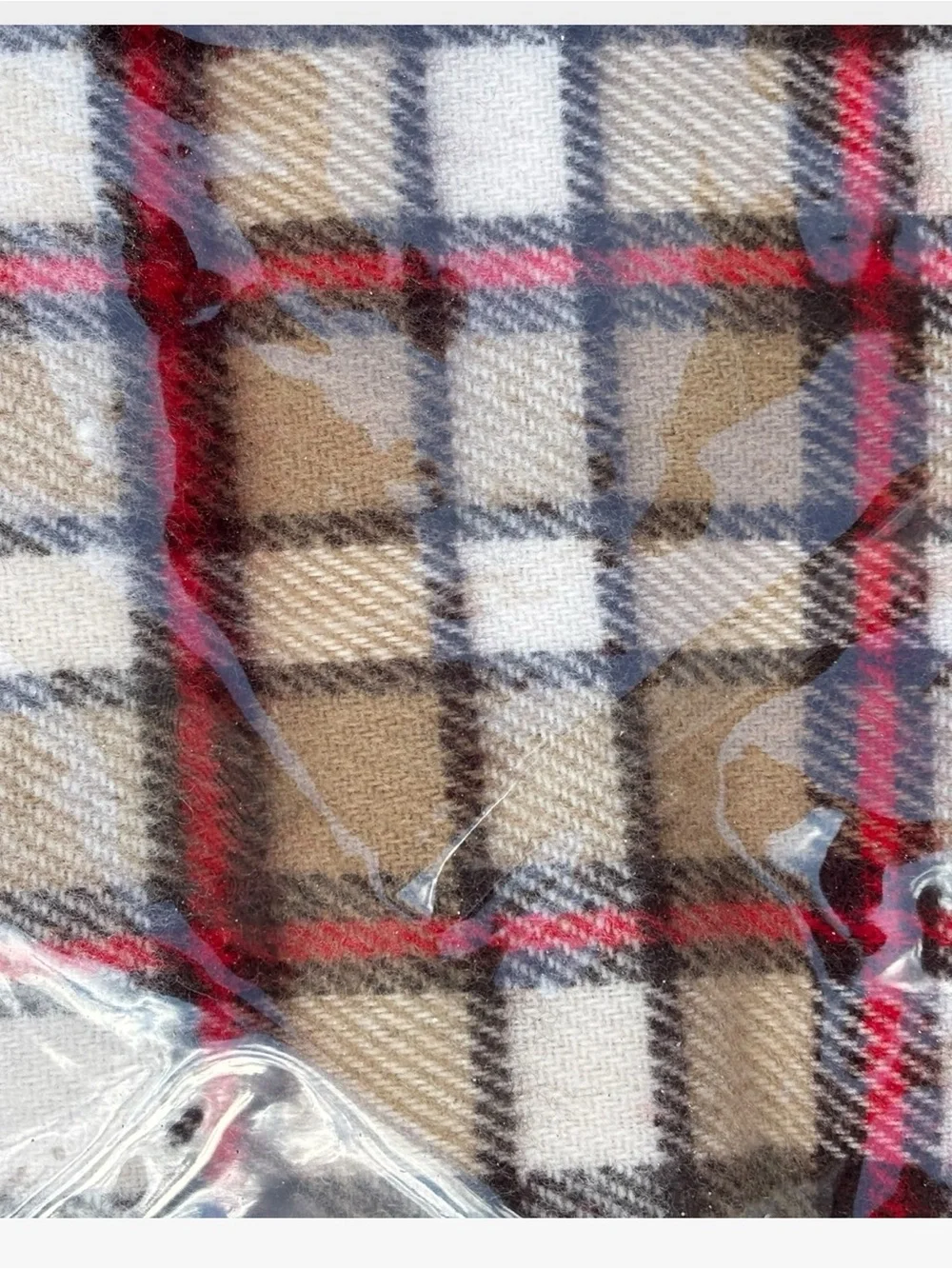 Vintage Faribo Plaid Blanket And Carry Bag